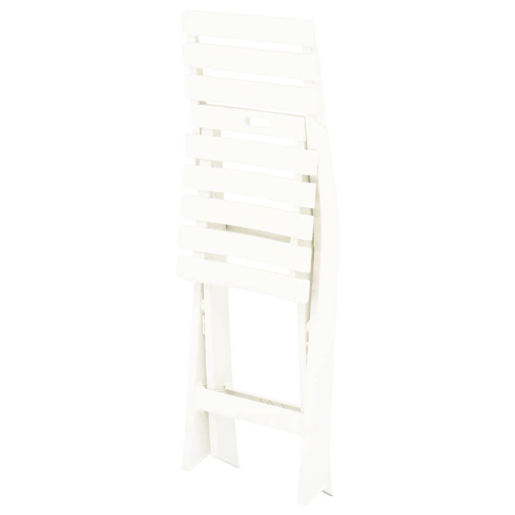 Prolenta Premium - Chaises de jardin plastique blanc 44 x 41 x 78 cm - Prolenta premium p339.5 - Image 8