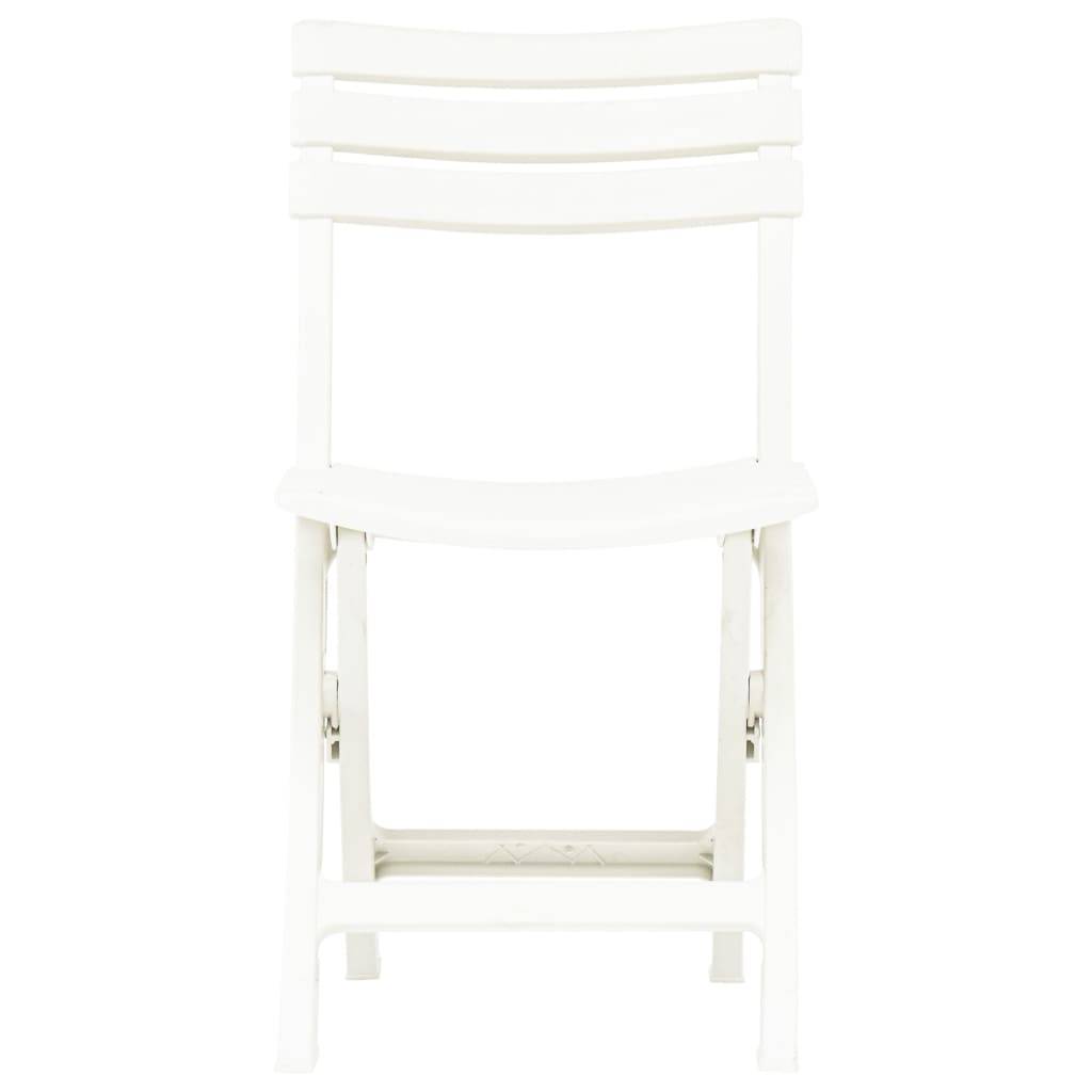 Prolenta Premium - Chaises de jardin plastique blanc 44 x 41 x 78 cm - Prolenta premium p339.5 - Image 3