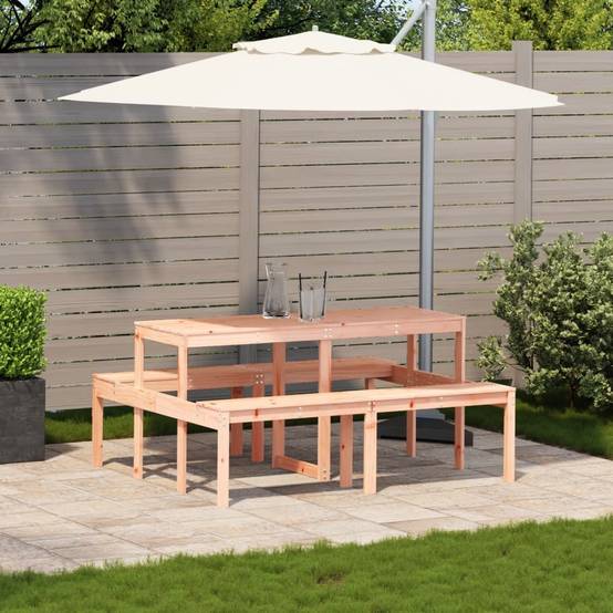 Table bois composite Horrin Brun 160 X 134 X 75 cm - P87211B - Image 3