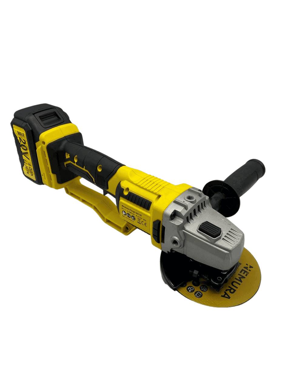 Meuleuse d'angle 125mm sans fil 20V brushless NEMURA + 2 Batteries 4Ah + Chargeur rapide + 3 disques - Image 3