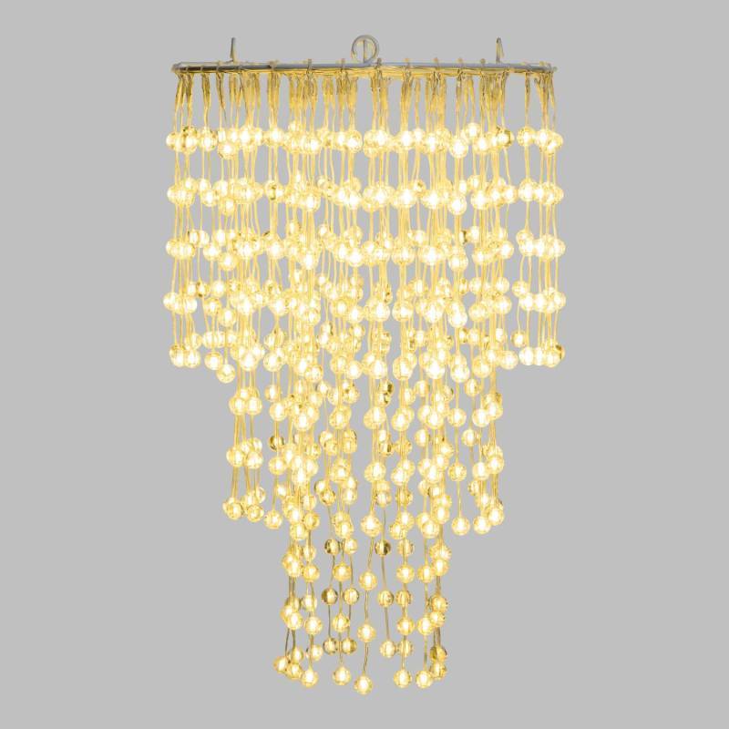 Lustre acrylique mini boule Ø35xH55cm 574 LED Lumière Fixe blanc chaud Extérieur Smart Connect Lotti - Image 4