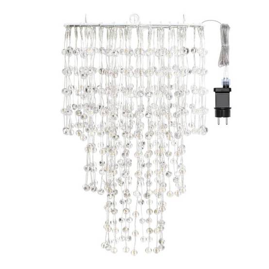 Lustre acrylique mini boule Ø35xH55cm 574 LED Lumière Fixe blanc chaud Extérieur Smart Connect Lotti - Image 6