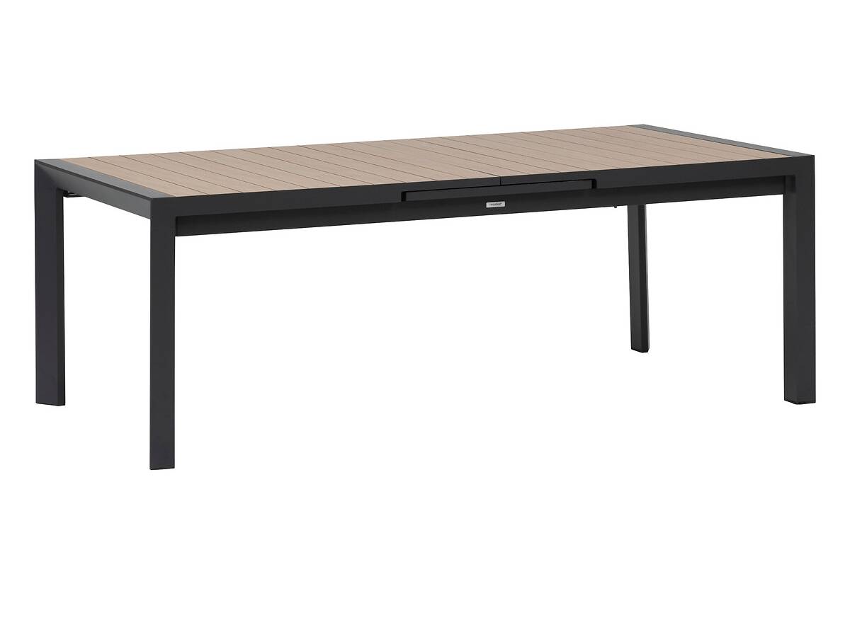 Hesperide - Table de jardin rectangulaire extensible en aluminium Evasion Honey/Graphite 10/12 places + 10 fauteuils Piazza - Hespéride - Image 3