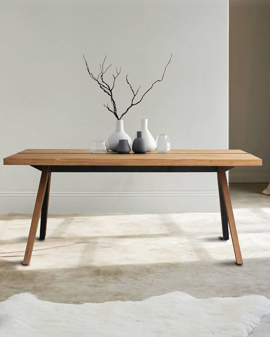 Bandung - Table repas en teck massif - UNIQKA - Image 8