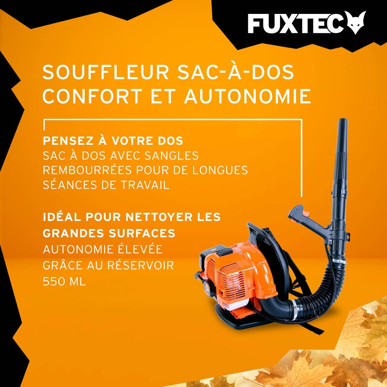 Souffleur thermique - FUXTEC FX-LB133T - à dos 900W 33cm3 300 km/h - Image 5