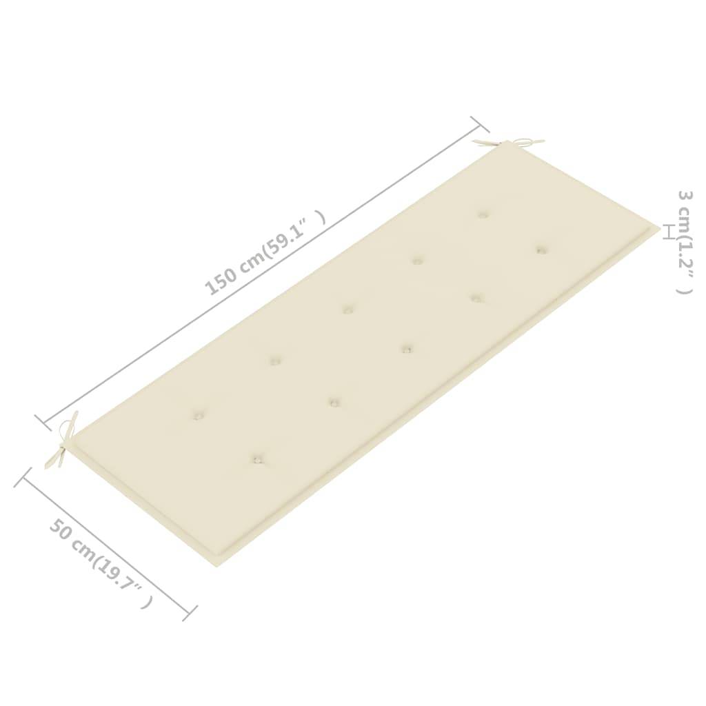 PANGIVO - Banc de jardin bois d'eucalyptus beige 150 x 60 x 89 cm - PANGIVO - Image 10