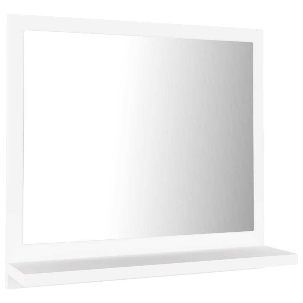 Helloshop26 - Miroir de salle de bain 40 x 10,5 x 37 cm aggloméré blanc - Image 1