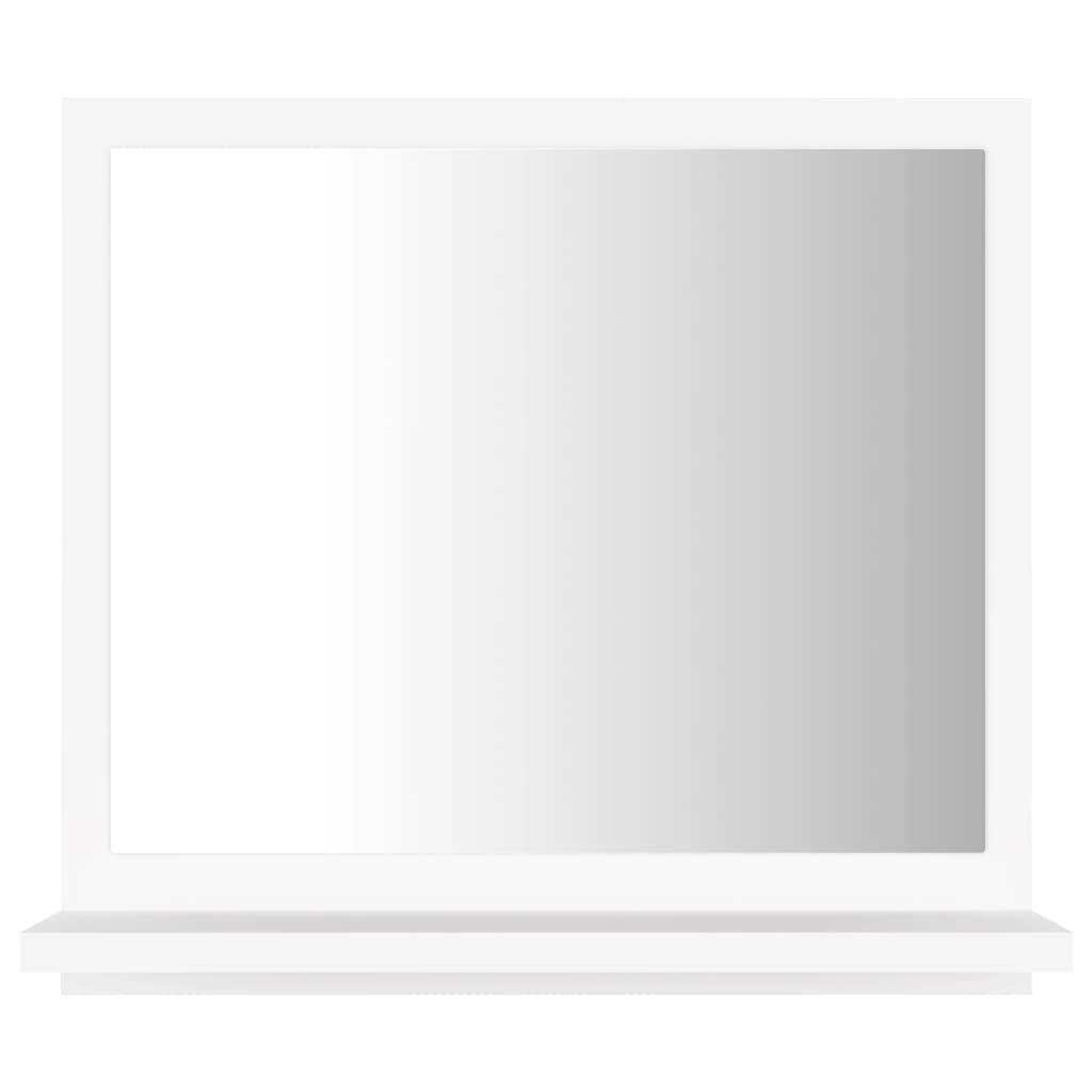 Helloshop26 - Miroir de salle de bain 40 x 10,5 x 37 cm aggloméré blanc - Image 2