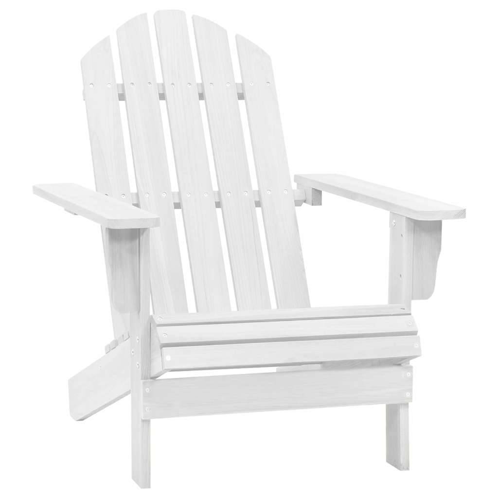 Chaise de jardin bois blanc 70,5 x 96 x 92 cm - PANGIVO - Image 1
