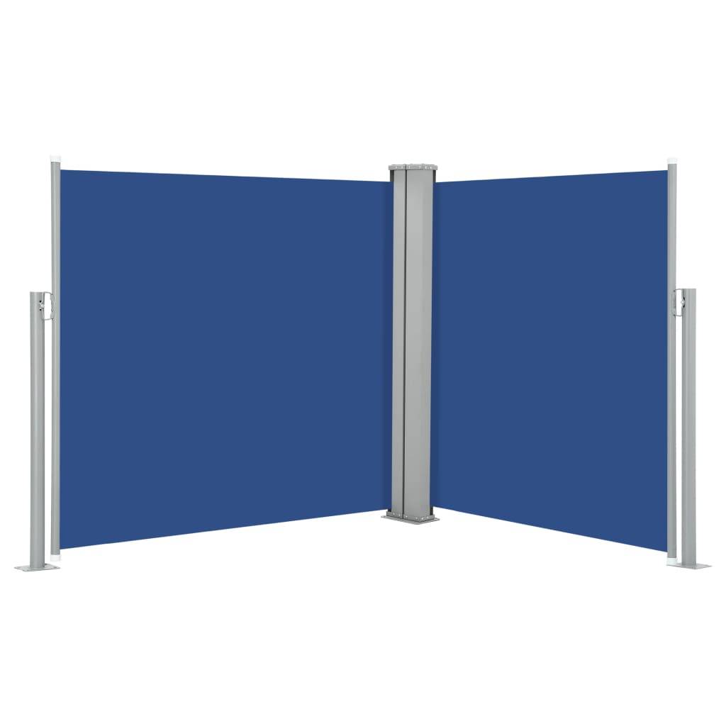 Helloshop26 - Auvent latéral rétractable 100 x 600 cm bleu - Image 1