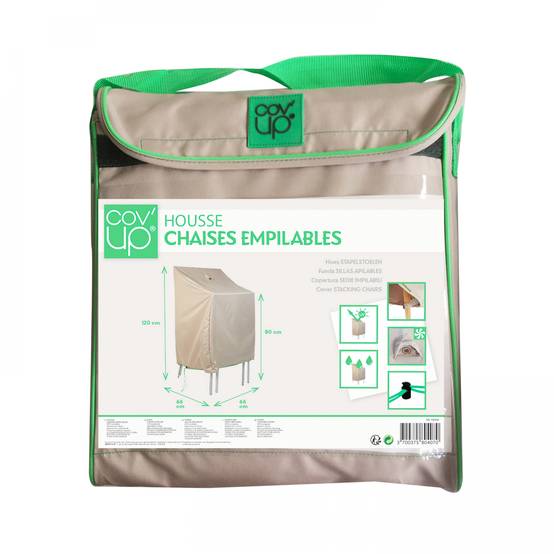 Oviala - Housse de protection pour chaises de jardin taupe Cov'Up - Oviala - Image 2