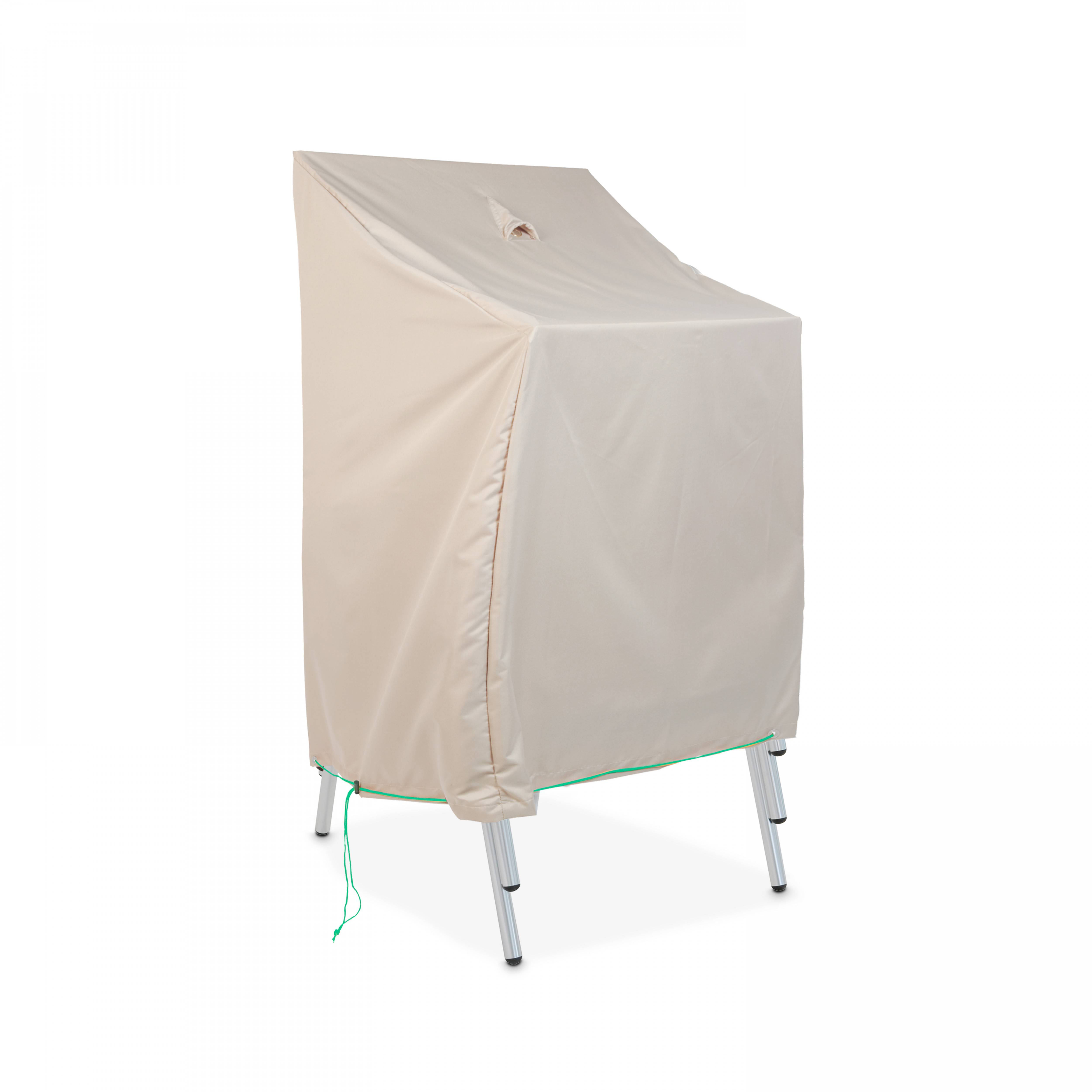Oviala - Housse de protection pour chaises de jardin taupe Cov'Up - Oviala - Image 1