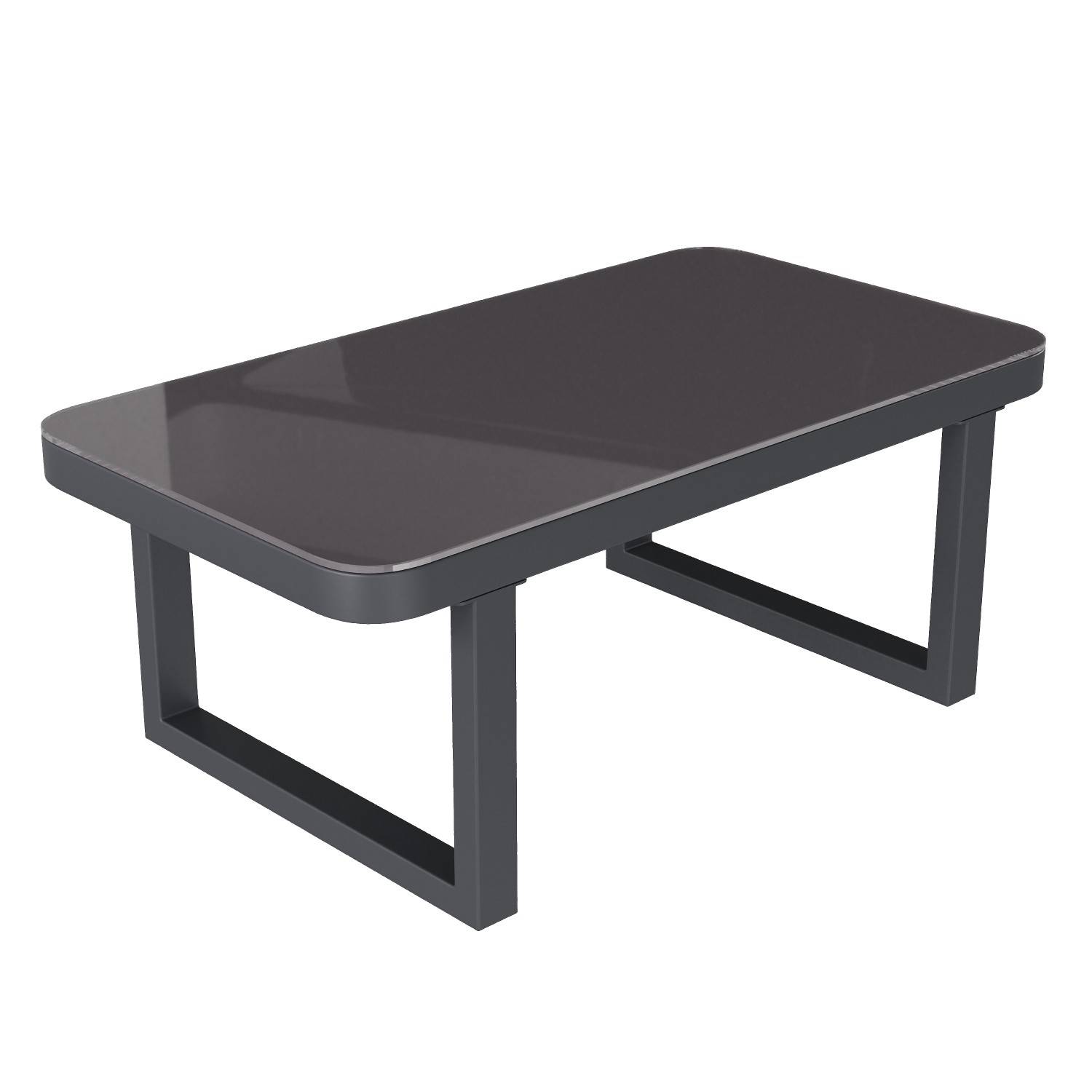 Ensemble de mobilier de jardin, accoudoirs et dossier tressés, en tubes d'acier galvanisé,gris - Image 7