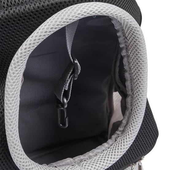 The Concept Factory - Sac à Dos de Transport "Animaux" 42cm Gris & Noir - Image 7