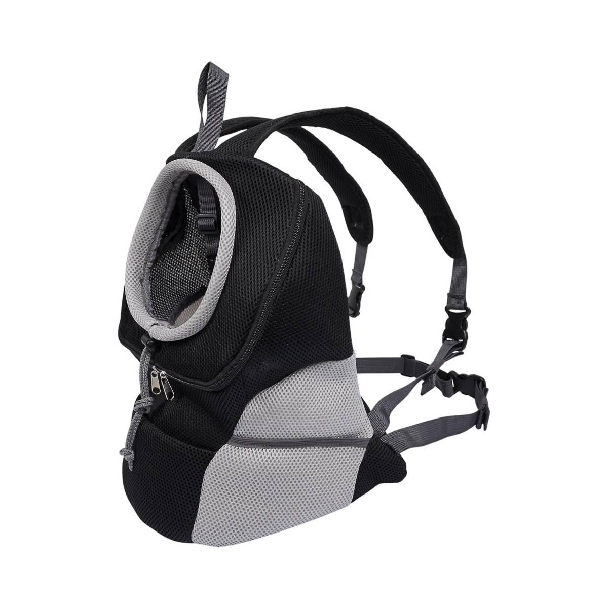 The Concept Factory - Sac à Dos de Transport "Animaux" 42cm Gris & Noir - Image 3