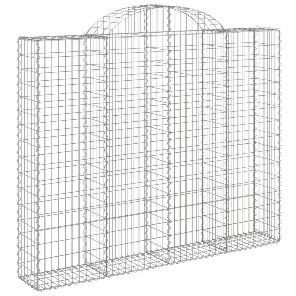 Vidaxl - Panier de gabions arqué 200x30x160/180 cm Fer galvanisé vidaXL 153488 - Image 2