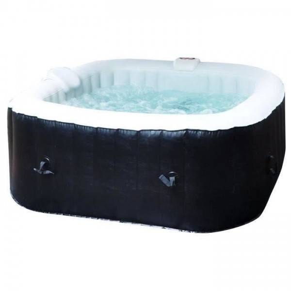 SUNSPA - Spa gonflable SUNSPA - AC01 - 157 x 67 cm - 4 places - Carré (Livré avec filtre, cadenas, tapis de sol et couverture) - Image 4