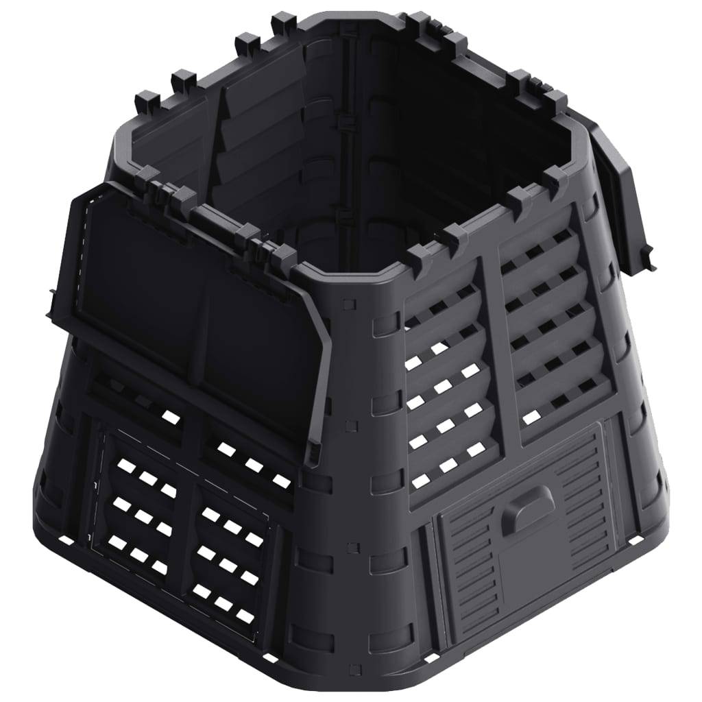 ComfortXL - Composteur de jardin 480 L en plastique pour potager et cuisine Noir – ComfortXL Outdoor Living - Image 3