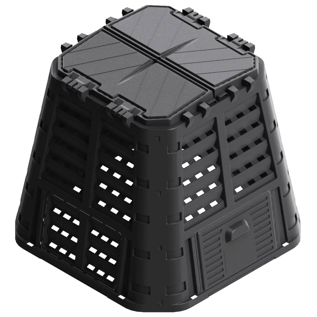 ComfortXL - Composteur de jardin 480 L en plastique pour potager et cuisine Noir – ComfortXL Outdoor Living - Image 2