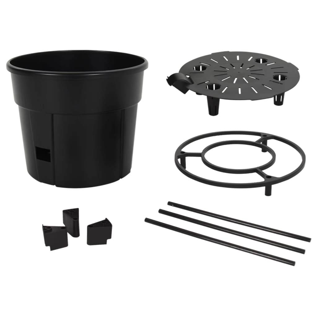 ComfortXL - Jardinière à tomate Polypropylène potager balcon avec tuteur croissance Ø39x150cm anthracite - ComfortXL Outdoor Living - Image 5