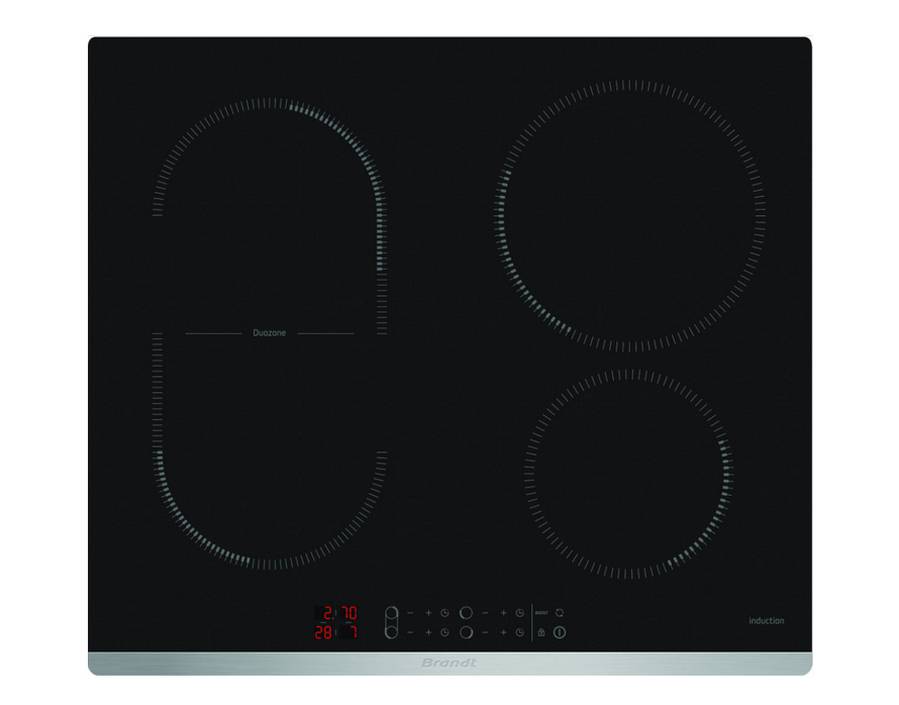 Table de cuisson induction 60cm 4 feux 7200w noir BPI6425X Brandt
