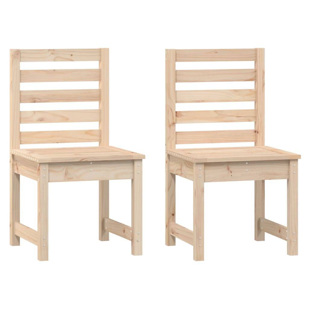 Vidaxl - Chaises de jardin lot de 2 50x48x91,5 cm bois massif de pin vidaXL 824025 - Image 2