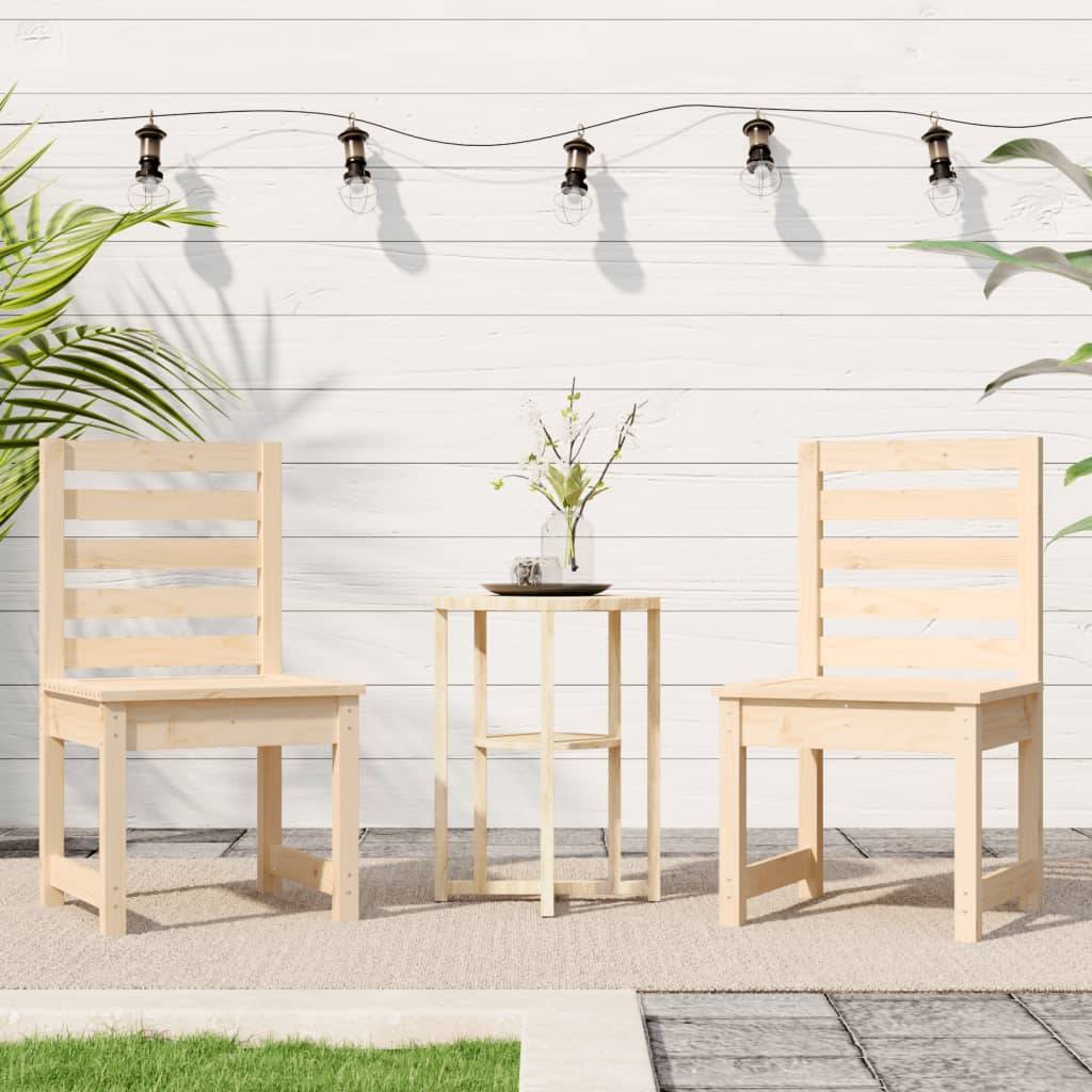 Vidaxl - Chaises de jardin lot de 2 50x48x91,5 cm bois massif de pin vidaXL 824025 - Image 4