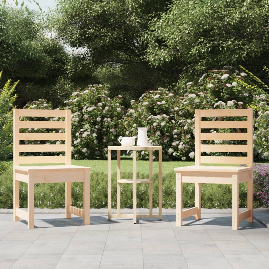 Vidaxl - Chaises de jardin lot de 2 50x48x91,5 cm bois massif de pin vidaXL 824025 - Image 1
