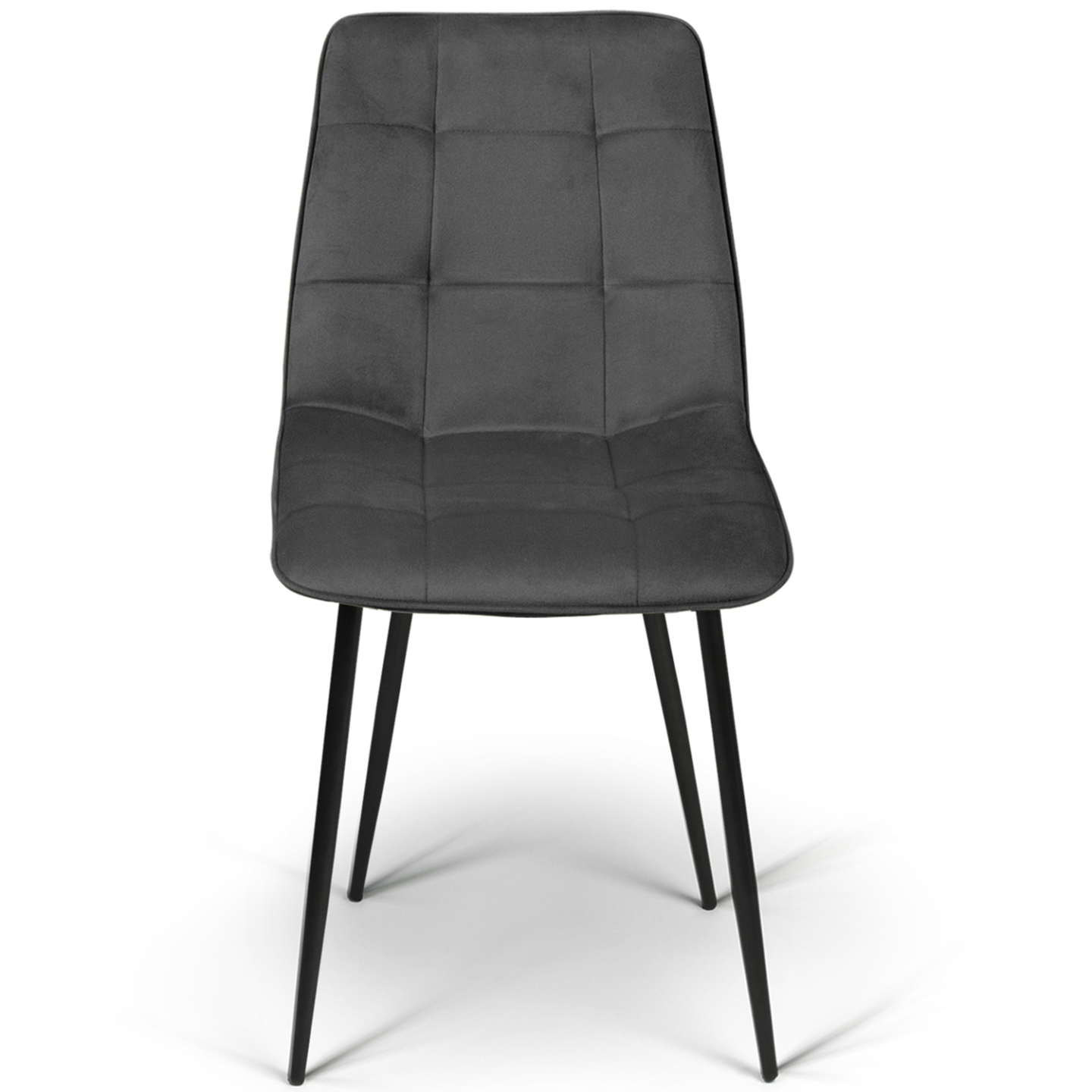 Lot de 6 chaises MILA en velours mix color terracotta x2, gris foncé x2 et beige x2 - Image 3