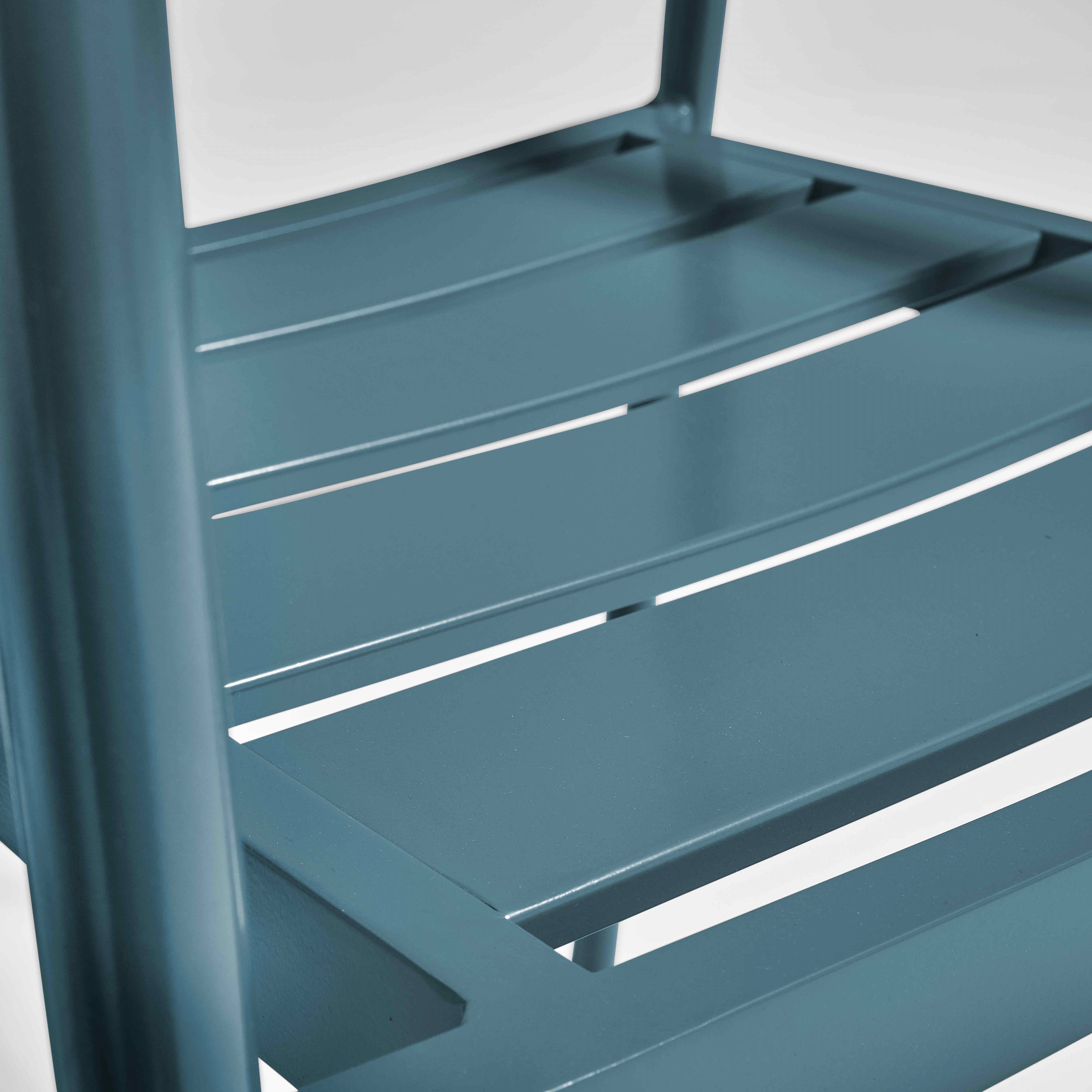 Oviala - Fauteuil de jardin en aluminium et bois bleu canard
 Leeds - Oviala - Image 4