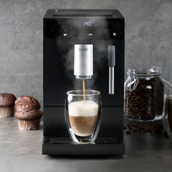 Machine a Cafe a expresso automatique avec broyeur - DOMO - DO1150K - 1350 W - 19 bar - 125 g café - Noir - Image 5