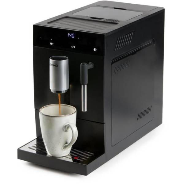 Machine a Cafe  a expresso automatique avec broyeur - DOMO - DO1150K - 1350 W - 19 bar - 125 g café - Noir - Image 1