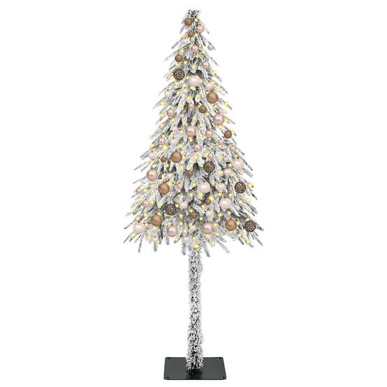 ComfortXL - Sapin Artificiel Aspect Enneigé 180cm, Set Complet avec Guirlande LED et Boules – ComfortXL Outdoor Living - Image 3