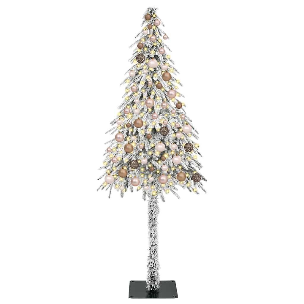 ComfortXL - Sapin Artificiel Aspect Enneigé 180cm, Set Complet avec Guirlande LED et Boules – ComfortXL Outdoor Living - Image 3