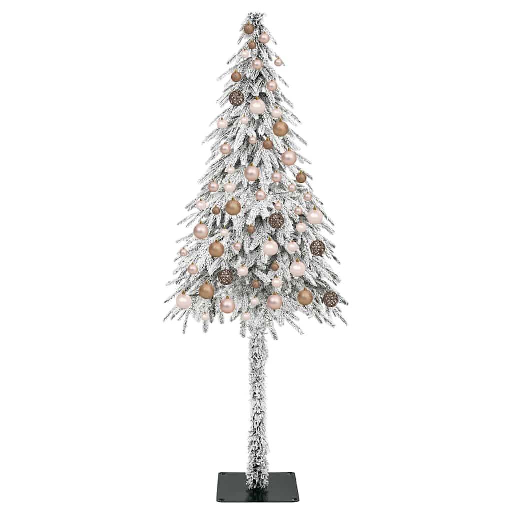 ComfortXL - Sapin Artificiel Aspect Enneigé 180cm, Set Complet avec Guirlande LED et Boules – ComfortXL Outdoor Living - Image 4