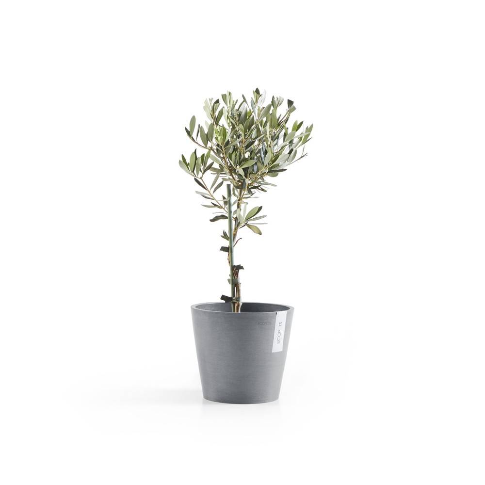 Ecopots - Pot Rond Amsterdam 20 Bleu Gris + réservoir d'eau - Ø 20 x H. 17,5 cm - 4 L ECOPOTS - Image 3