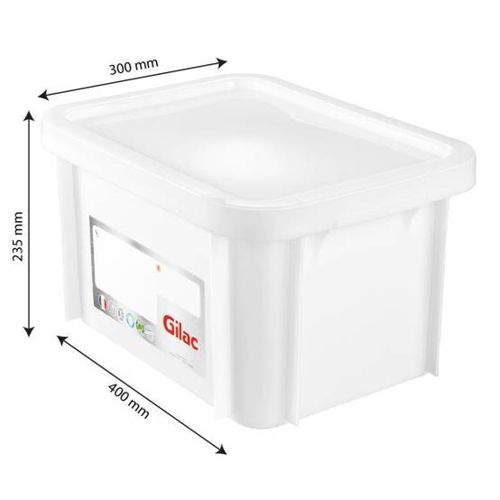 Bac HACCP 15 L Rectangulaire + Couvercle - Gilac - - Image 2