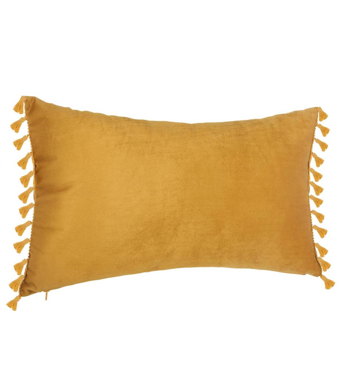 Coussin en Velours Ocre 30 x 50 cm - Image 1