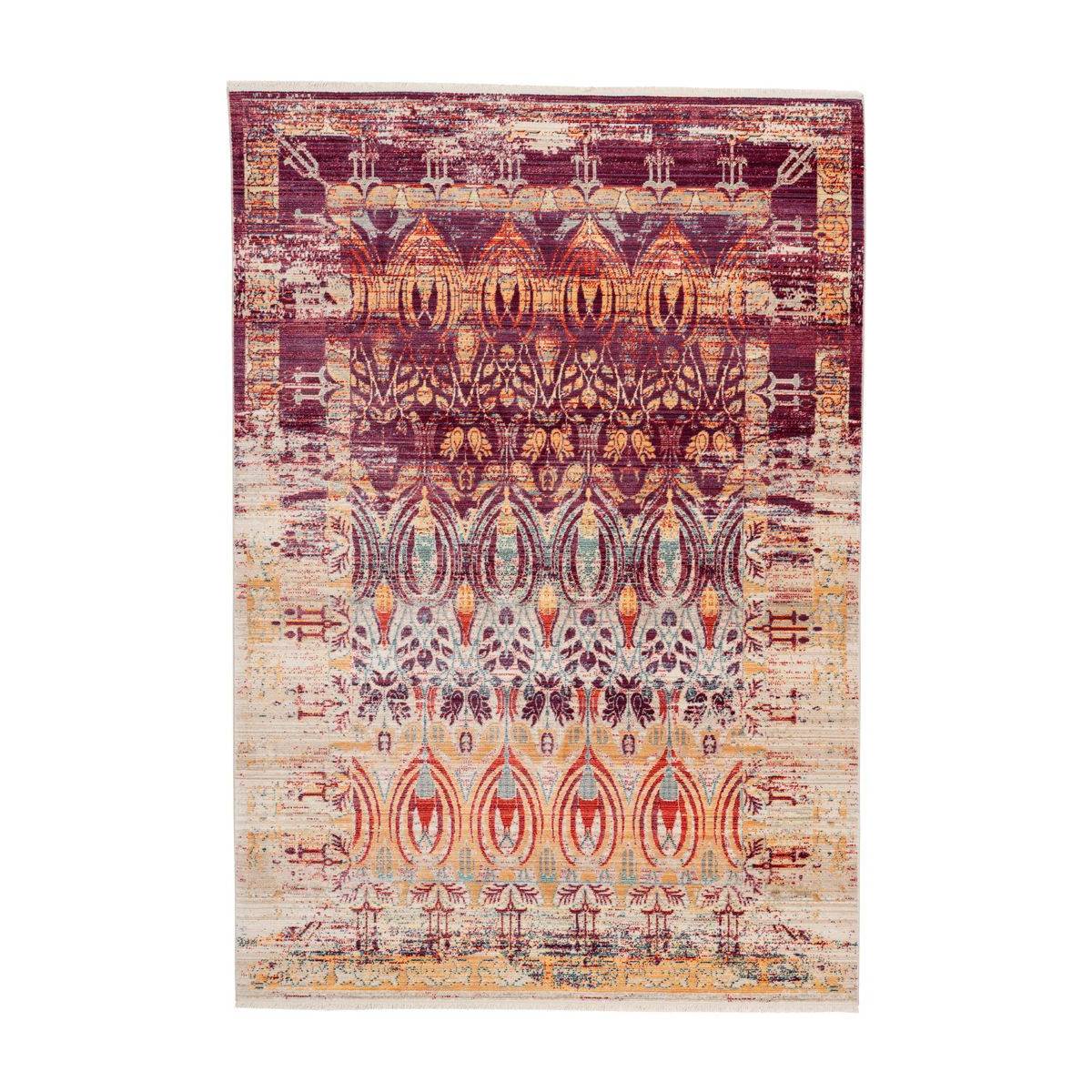 Tapis Vintage à Franges "Baroque IV" Multicolore 120 x 170 cm - Image 1