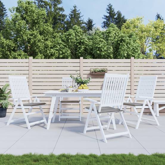 Coussins de chaise de jardin tissu oxford gris 50 x 50 x 4 cm - PANGIVO - Image 1