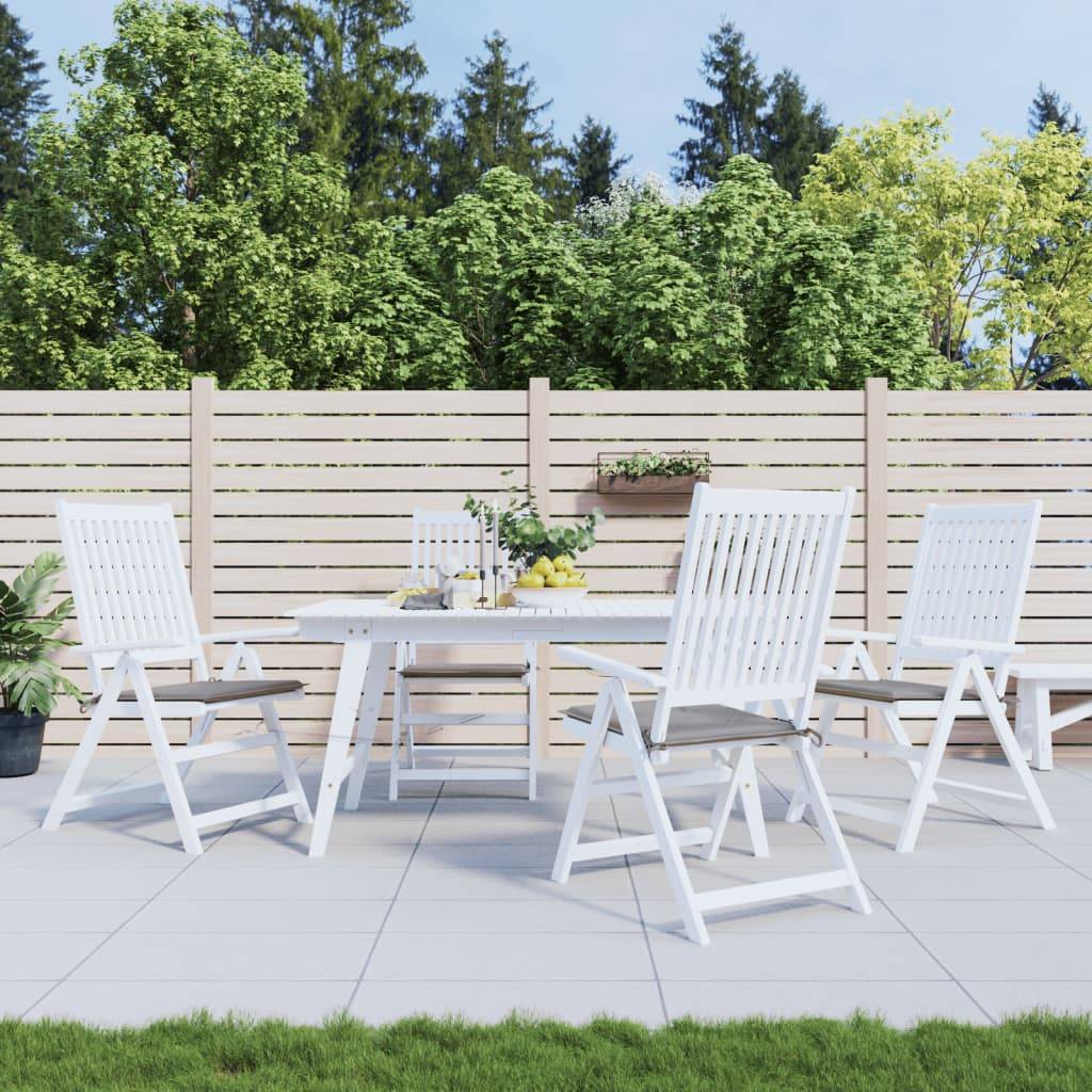 Coussins de chaise de jardin tissu oxford gris 50 x 50 x 4 cm - PANGIVO - Image 1