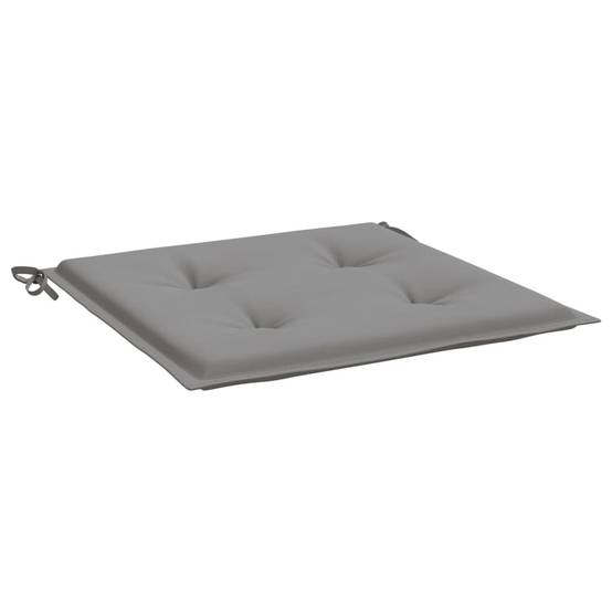 Coussins de chaise de jardin tissu oxford gris 50 x 50 x 4 cm - PANGIVO - Image 5