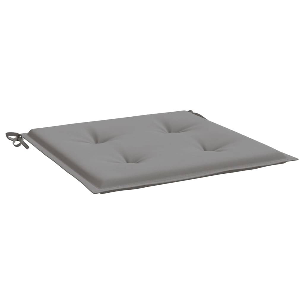 Coussins de chaise de jardin tissu oxford gris 50 x 50 x 4 cm - PANGIVO - Image 5