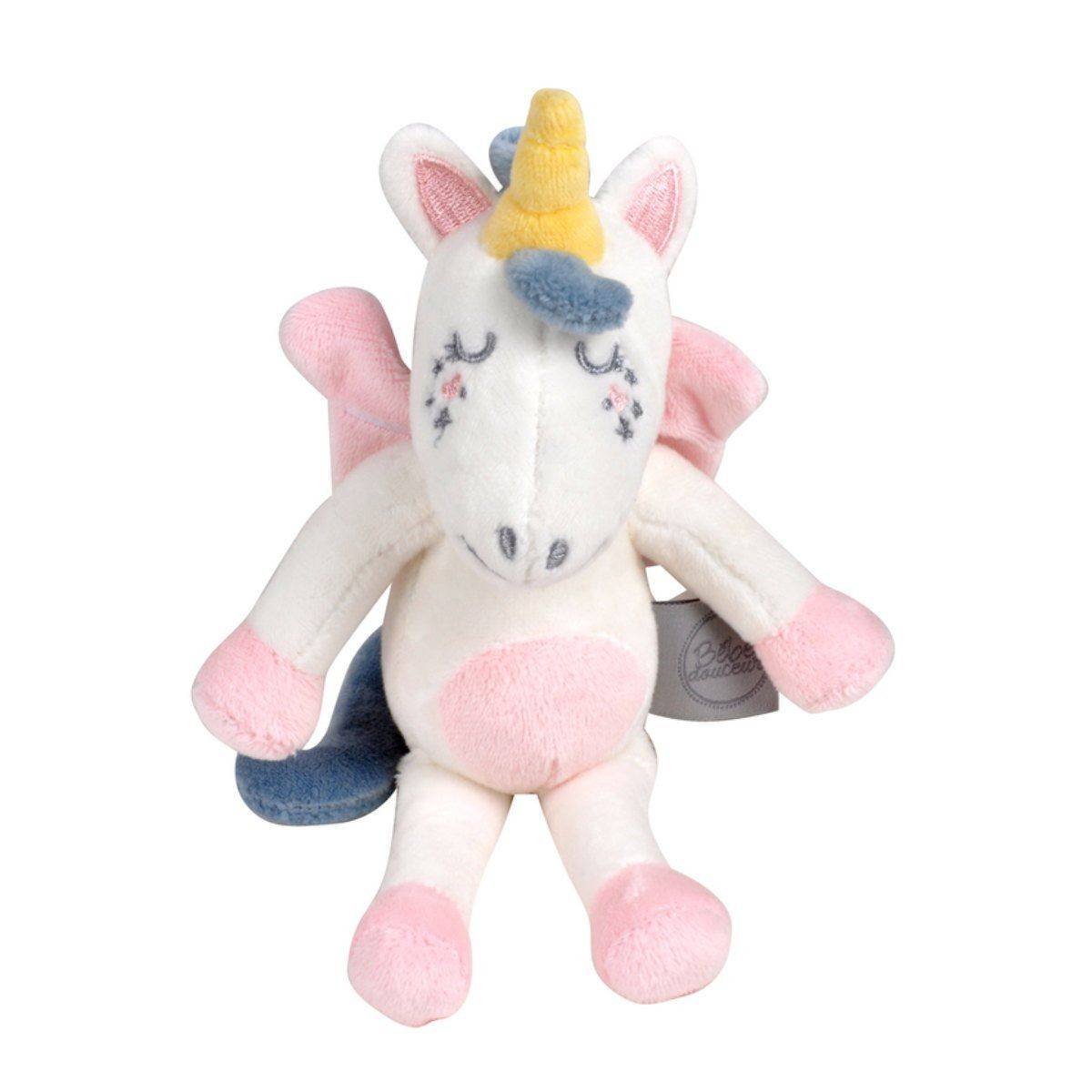 Peluche pour Bébé "Anémone la Licorne" 24cm Rose - Image 1
