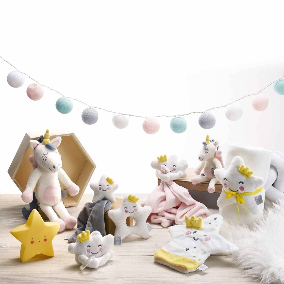 Peluche pour Bébé "Anémone la Licorne" 24cm Rose - Image 3