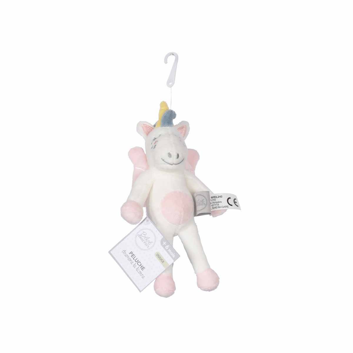Peluche pour Bébé "Anémone la Licorne" 24cm Rose - Image 2