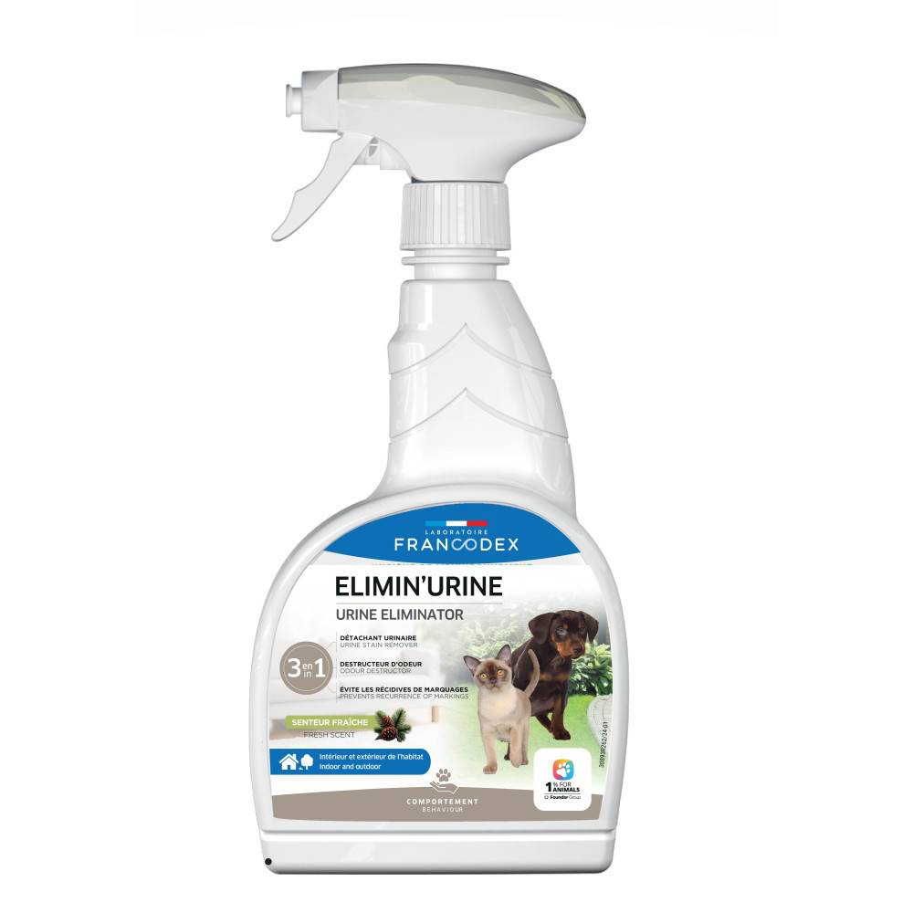 Francodex - Élimine urine Intérieur, extérieur de l'habitat senteur pin des landes 750 ml chat et chien - Image 2