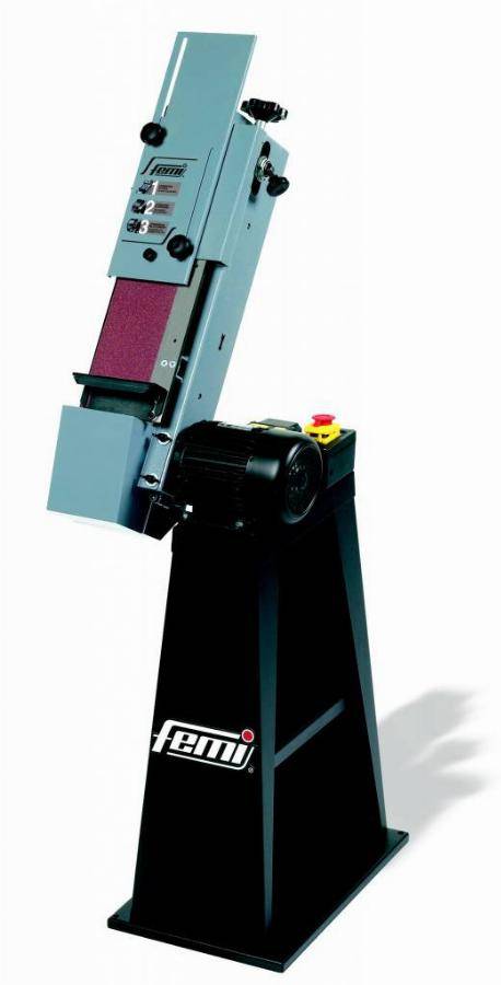 Femi - Ponceuse à bande industrielle FEMI avec socle - Triphasé 1000W Bande 120 x 1500 mm - 8266133