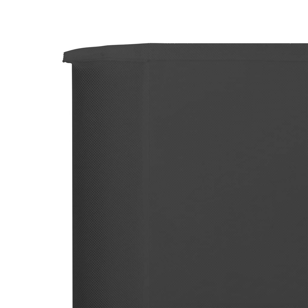 Helloshop26 - Brises-vue paravent 3 panneau x tissu 400 x 160 cm anthracite - Image 4