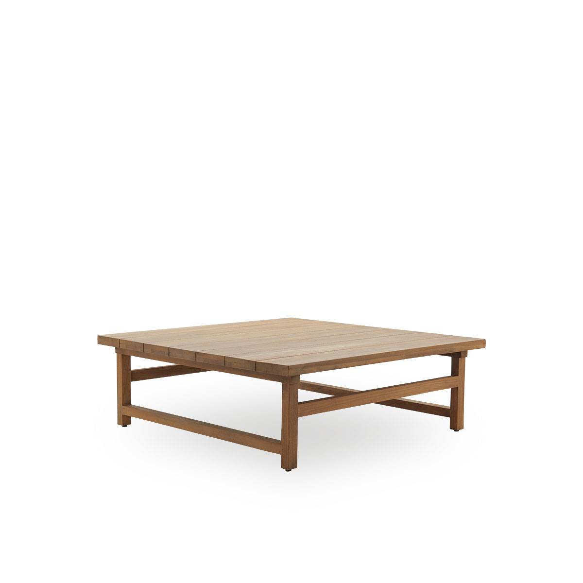 Table basse carrée en teck 120x120cm Sika-Design - Image 1